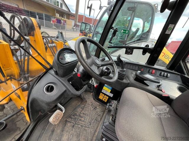 Wiellader JCB Radlader 407 T4 Radlader nur 1089 h Schaufel+Gab
