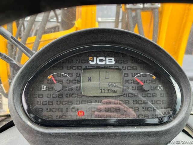 Wiellader JCB Radlader 407 T4 Radlader nur 1089 h Schaufel+Gab
