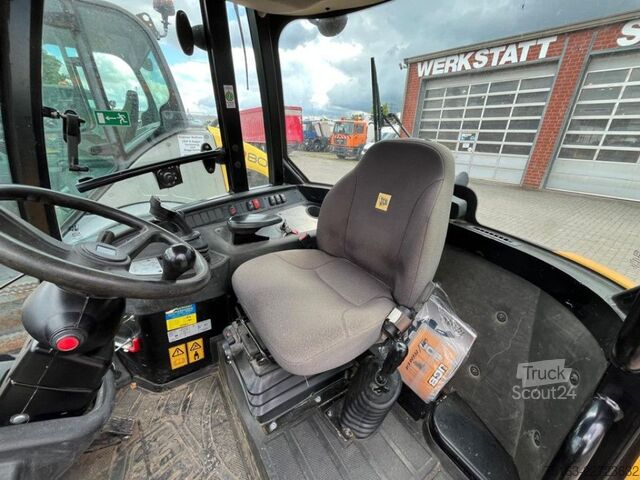Wiellader JCB Radlader 407 T4 Radlader nur 1089 h Schaufel+Gab