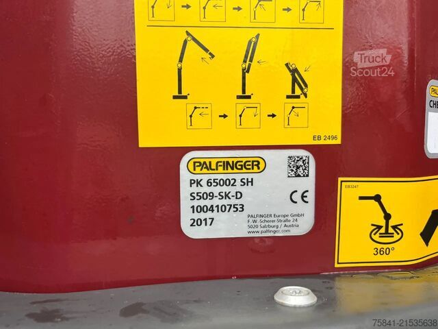 Vrachtwagen met kraan Volvo FH 540 FH 540 8x4 Palfinger PK 65002 SH F + JIB...
