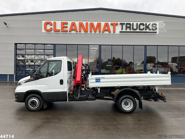 3-puoleinen kippauslaite Iveco Daily 72C18 HMF laadkraan 3,4 Tonmeter laadkraa...