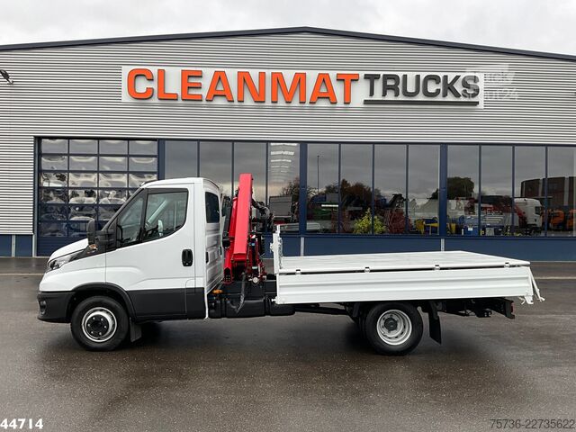 3-puoleinen kippauslaite Iveco Daily 72C18 HMF laadkraan 3,4 Tonmeter laadkraa...