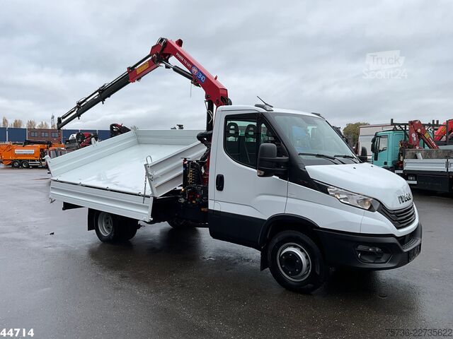3-puoleinen kippauslaite Iveco Daily 72C18 HMF laadkraan 3,4 Tonmeter laadkraa...