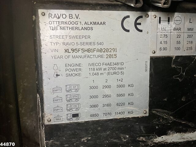 Veegmachine Ravo 540 with 3-rd brush