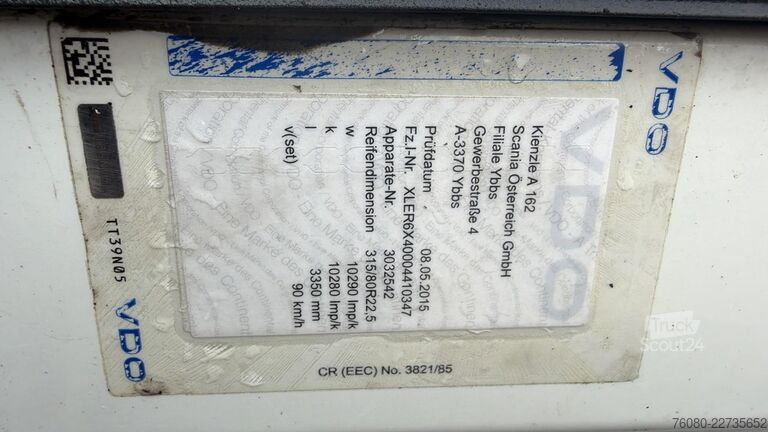 Alusta ja ohjaamo Scania 124 - 400 (MANUAL PUMP / POMPE MANUELLE / BOITE...