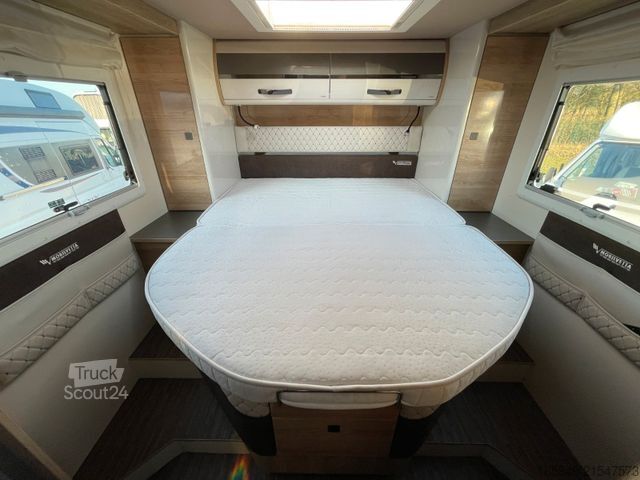 Integriertes Wohnmobil MOBILVETTA I 90 KEA | Face 2 Face, Franz. Bett