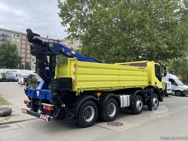 Grua montada em camião iveco Stralis AD340T41  8x4 *KLIMA*PENZ 10.83H Kran*