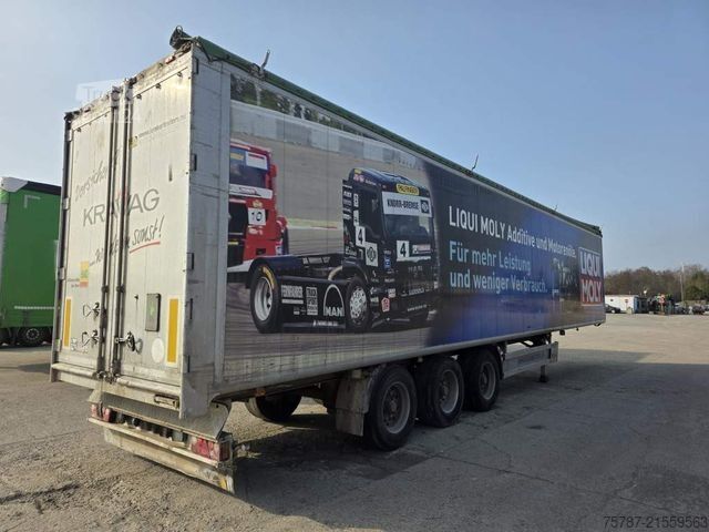 Yürüyen tabanlı yarı römork KRAKER 92 cbm Schubboden, Lift,WABCO ABS,sauberer Boden