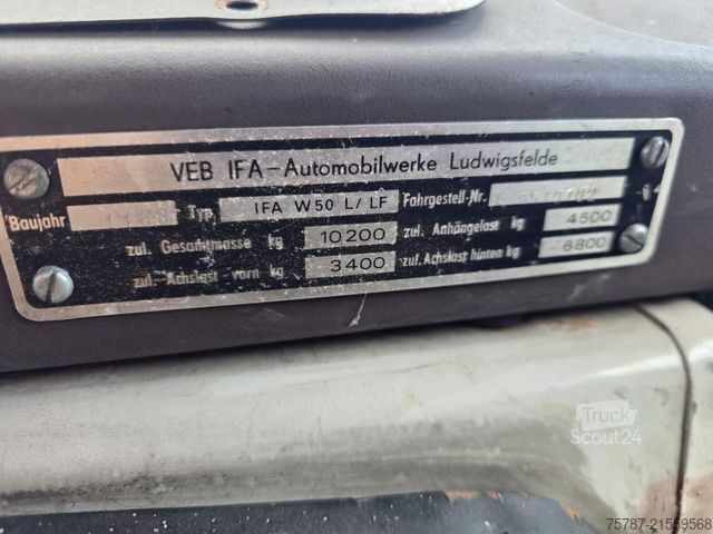 Special purpose truck  W50 L/LF IFA Löschfahrzeug mit Pumpe + Tank