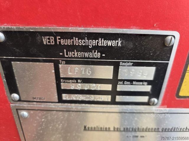 Special purpose truck  W50 L/LF IFA Löschfahrzeug mit Pumpe + Tank