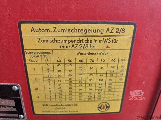 Special purpose truck  W50 L/LF IFA Löschfahrzeug mit Pumpe + Tank