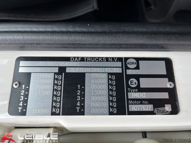 Τυπική μονάδα τράκτορα DAF XF 460 SSC*Standklima*Tank 845L*DTCO 4.1*