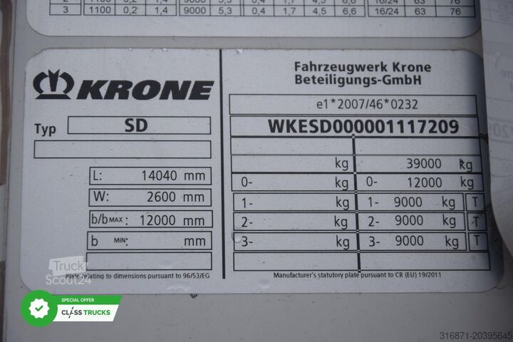 Chladírenský návěs KRONE SDR Cool Liner FP 60 ThermoKing SLXi 300