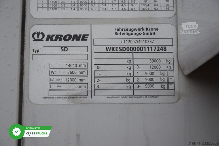 Chladírenský návěs KRONE SDR Cool Liner FP 60 ThermoKing SLXi 300