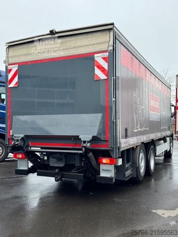 Autocarro con pianale e telone VOLVO FM 410 / LBW / 2 x AHK / LENKACHSE / 19 PAL