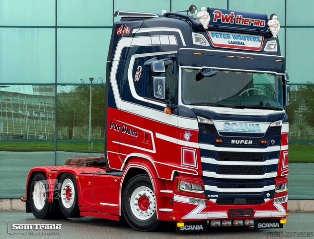 Стандартен влекач SCANIA S520 V8 NGS FULL OPTIONS RETARDER 2x TANKS SPECI