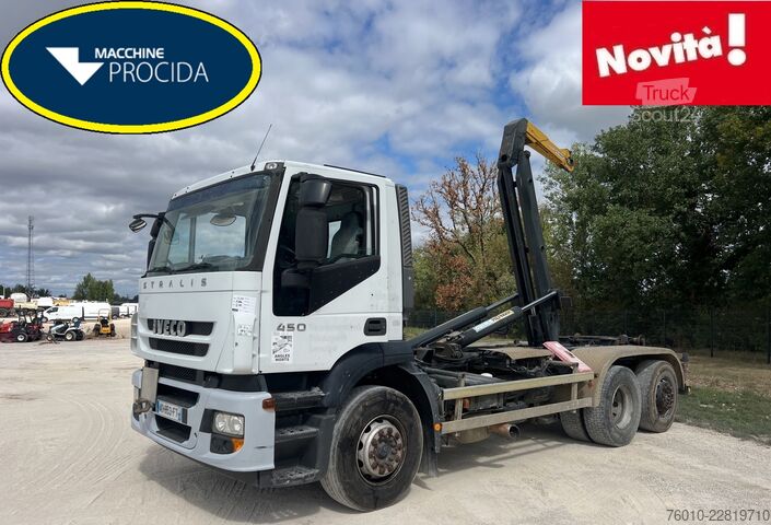Camion benne à bras amovible Iveco Stralis AD 260S45