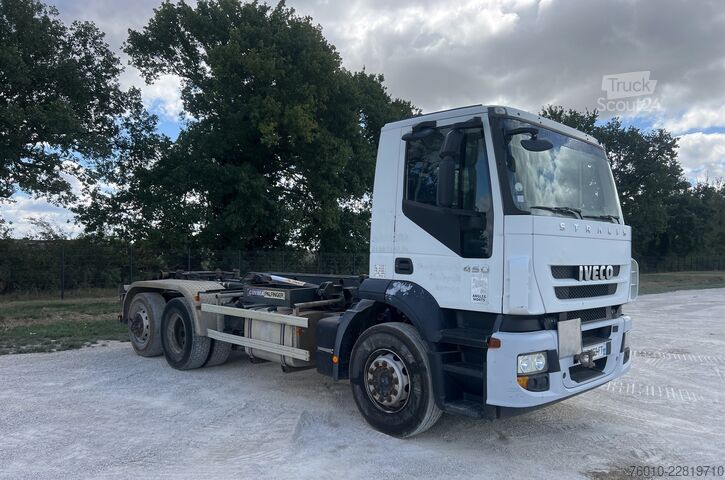 Camion benne à bras amovible Iveco Stralis AD 260S45