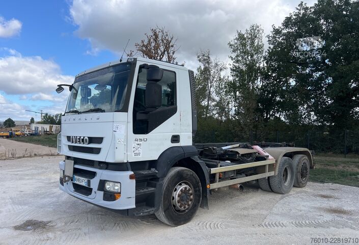 Camion benne à bras amovible Iveco Stralis AD 260S45