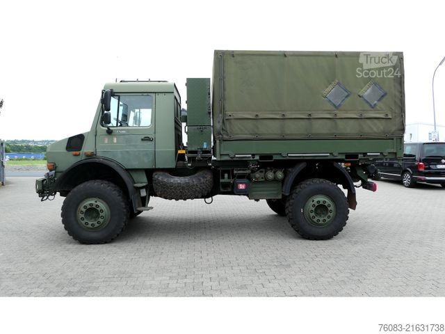 LKW mit Pritsche (offen) UNIMOG U5000 BM437 Prit/Plane Militärausführung Euro5