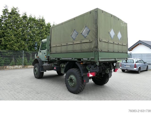 LKW mit Pritsche (offen) UNIMOG U5000 BM437 Prit/Plane Militärausführung Euro5