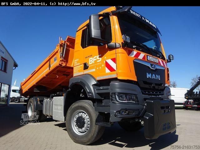 Tipper truck MAN TGS (TG3) 18.510 4x4 BL CH 3-Seiten-Kipper, Wint