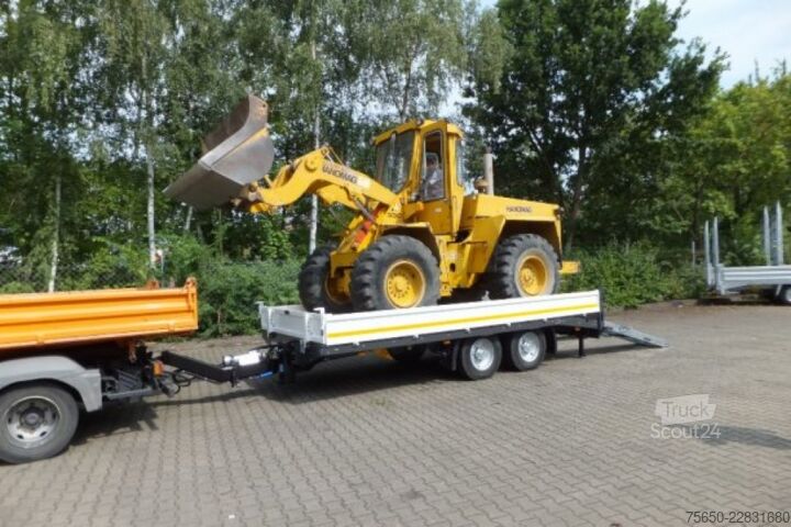 Remorque porte-engins surbaissée Möslein TTT 11- 6,28 Weiß  Neuer Tandemtieflader