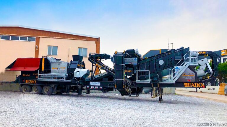Brechanlage FABO crusher 80-100 TPH Mobile Jaw Crusher