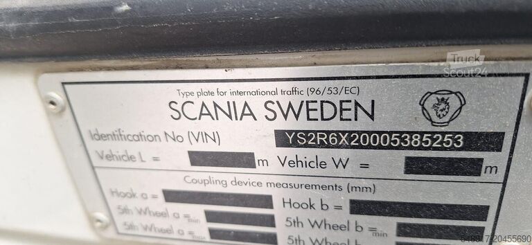 Scania R520 truck tractor Scania R520