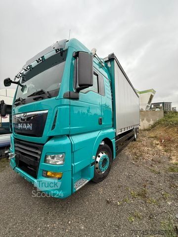 LKW mit Pritsche & Plane MAN TGX 18.460 * * MOTORSCHADEN *