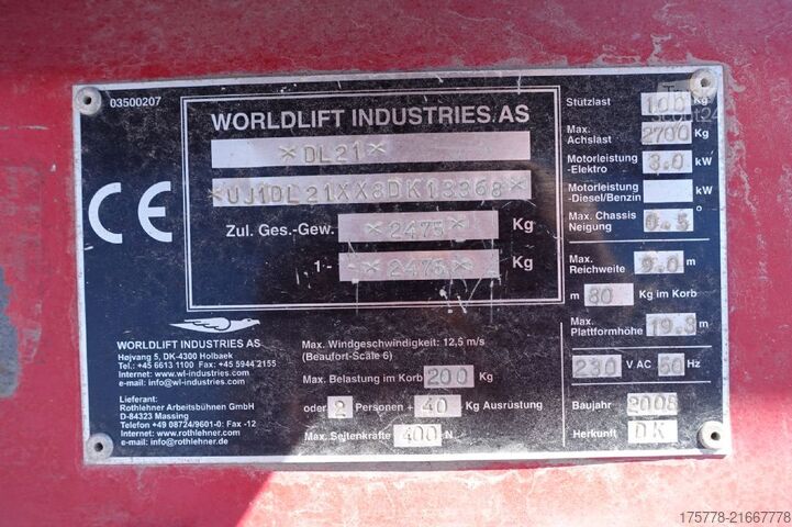 Platforma robocza Denka-Lift DL 21