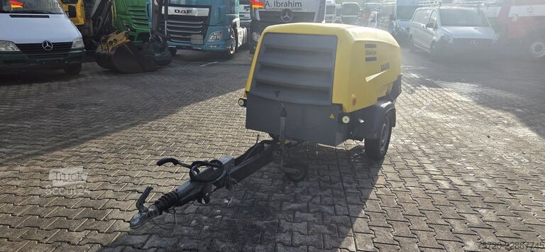 Compressore Atlas Copco XAS 68 KDG Kompressor mit Generator 12 KVA einsatzbereit 7 bar 3000rpm speed