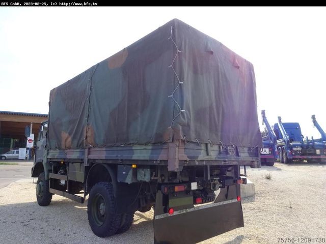 Φορτηγό πλατφόρμα με μουσαμά IVECO Magirus 110-17 AW oldtimerfähig