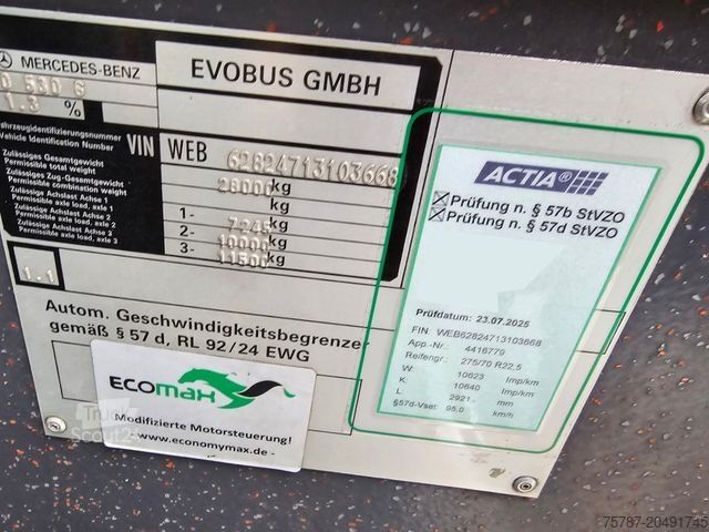 Gelede bus MERCEDES-BENZ O 530 G, Gelenkbus, 3 Achser, Retarder