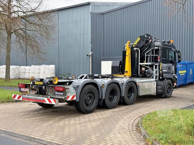 Grue montée sur camion MAN TGS 35.510  124 TKm  8x4  Tridem Retard