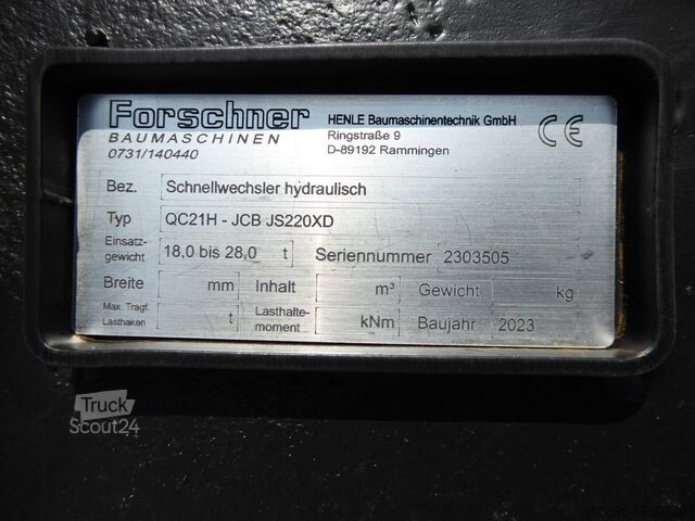 Hydr. Schnellwechsler  HS21 / MS21  80mm Henle Hydr. Schnellwechsler  HS21 / MS21  80mm