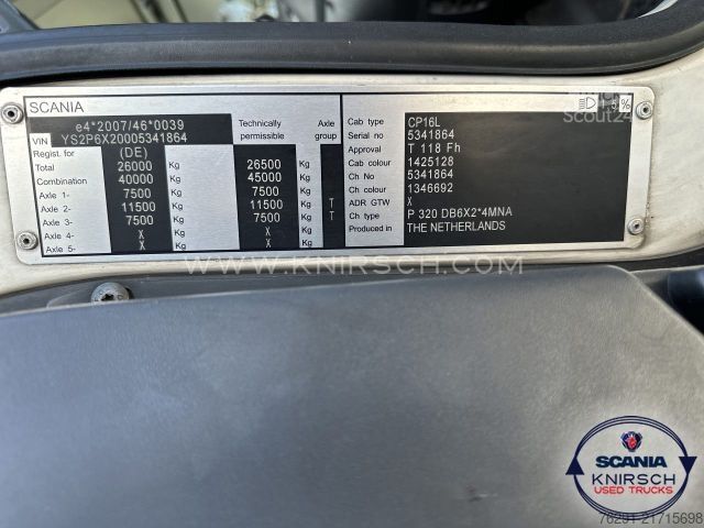 Kamion za odvoz smeća SCANIA P320DB6x2*4MNA / FAUN VARIOPRESS