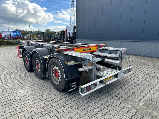 Konteinerių vežimas Van Hool 3-ASSIGE OPLEGGER 20FT ADR chassis / empty weig...