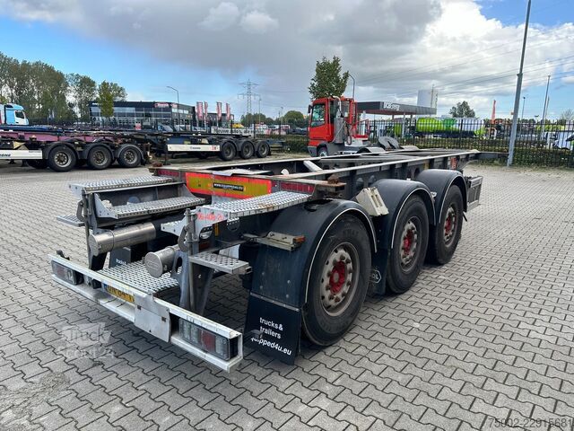 Konteinerių vežimas Van Hool 3-ASSIGE OPLEGGER 20FT ADR chassis / empty weig...