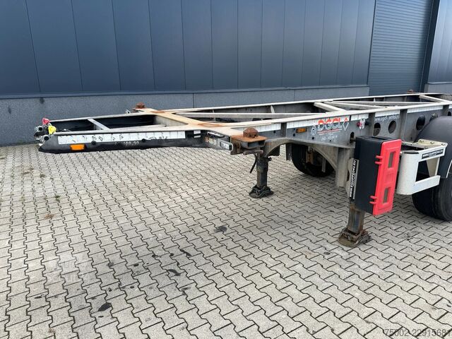 Konteinerių vežimas Van Hool 3-ASSIGE OPLEGGER 20FT ADR chassis / empty weig...