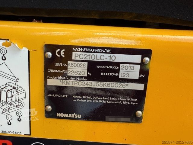 Lánctalpas kotrógép KOMATSU PC210 LC-10 MS 21 SW hydr. Grabenlöffel Klima