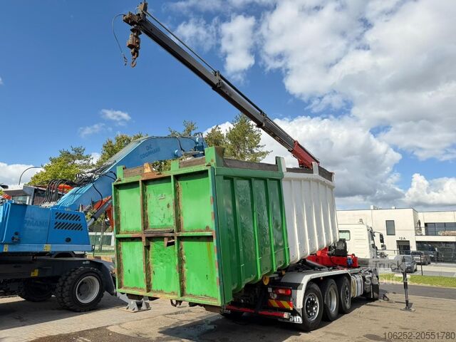 Système de bras à crochet Volvo FM 420 8x2 HOOKLIFT + CRANE PALFINGER PK19.001 ...