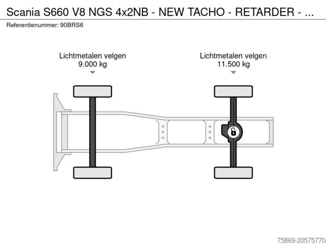Standaard-SZM Scania S660 V8 NGS 4x2NB - NEW TACHO - RETARDER - FULL...
