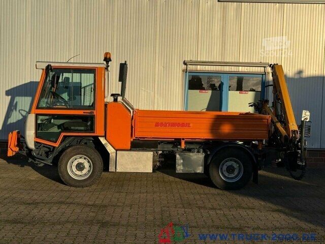 Trijų pusių savivartis furgonas Multicar Boki 4x4 Kran 5+6 Steuerkreis + Kommunalplatte