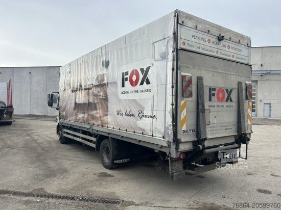 Camion cu platformă și prelată DAF LF 55 250 PLANE MIT LBW, E5