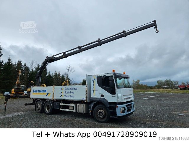 Вантажівка з відкритою платформою IVECO AT 260S42Y 7PS Kran+FUNK Hiab 166 E-4H EEV