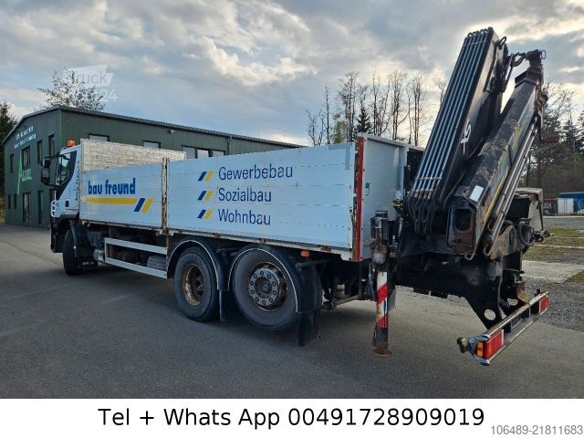 Вантажівка з відкритою платформою IVECO AT 260S42Y 7PS Kran+FUNK Hiab 166 E-4H EEV