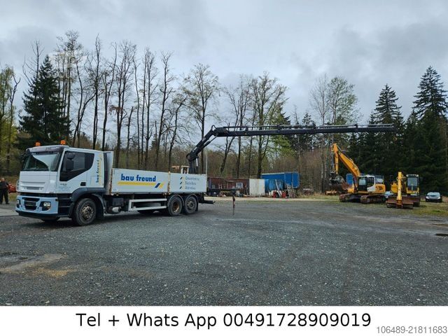 Вантажівка з відкритою платформою IVECO AT 260S42Y 7PS Kran+FUNK Hiab 166 E-4H EEV