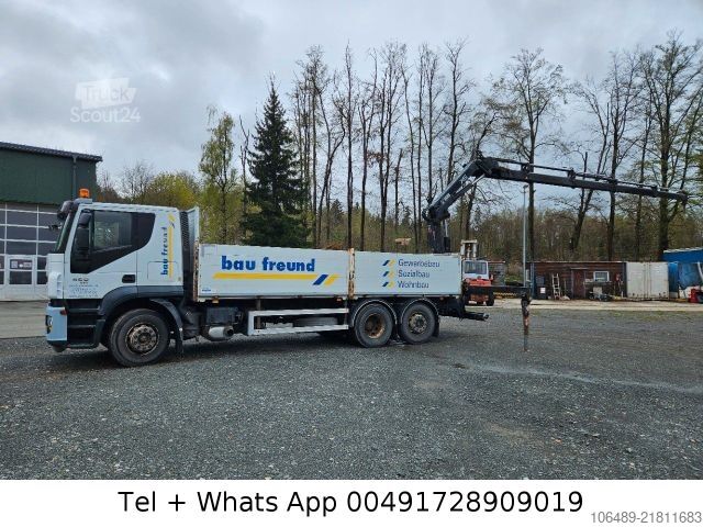 Вантажівка з відкритою платформою IVECO AT 260S42Y 7PS Kran+FUNK Hiab 166 E-4H EEV