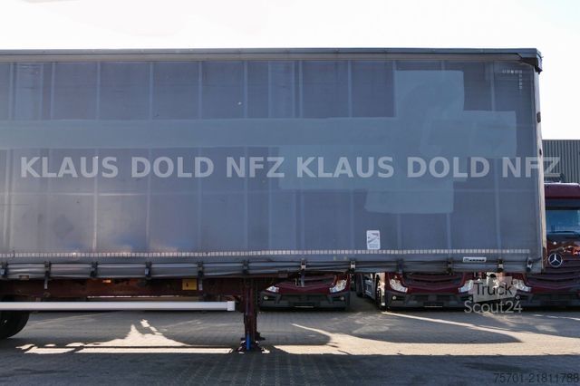 Nyitott ponyvás félpótkocsi KRONE SD Pritsche Plane XL MegaLiner Edscha Bordwände